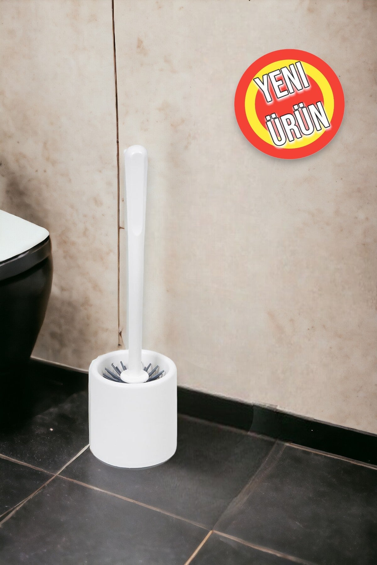 Damlatmaz Kir Tutmaz Her Noktaya Ulaşan Silikon Başlıklı Tuvalet Fırçası G165 FMA001650